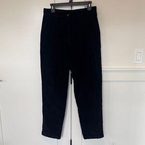L.L. Bean Women’s Blue Cotton Blend Corduroy Pants Relaxed Fit Size 12 Regular